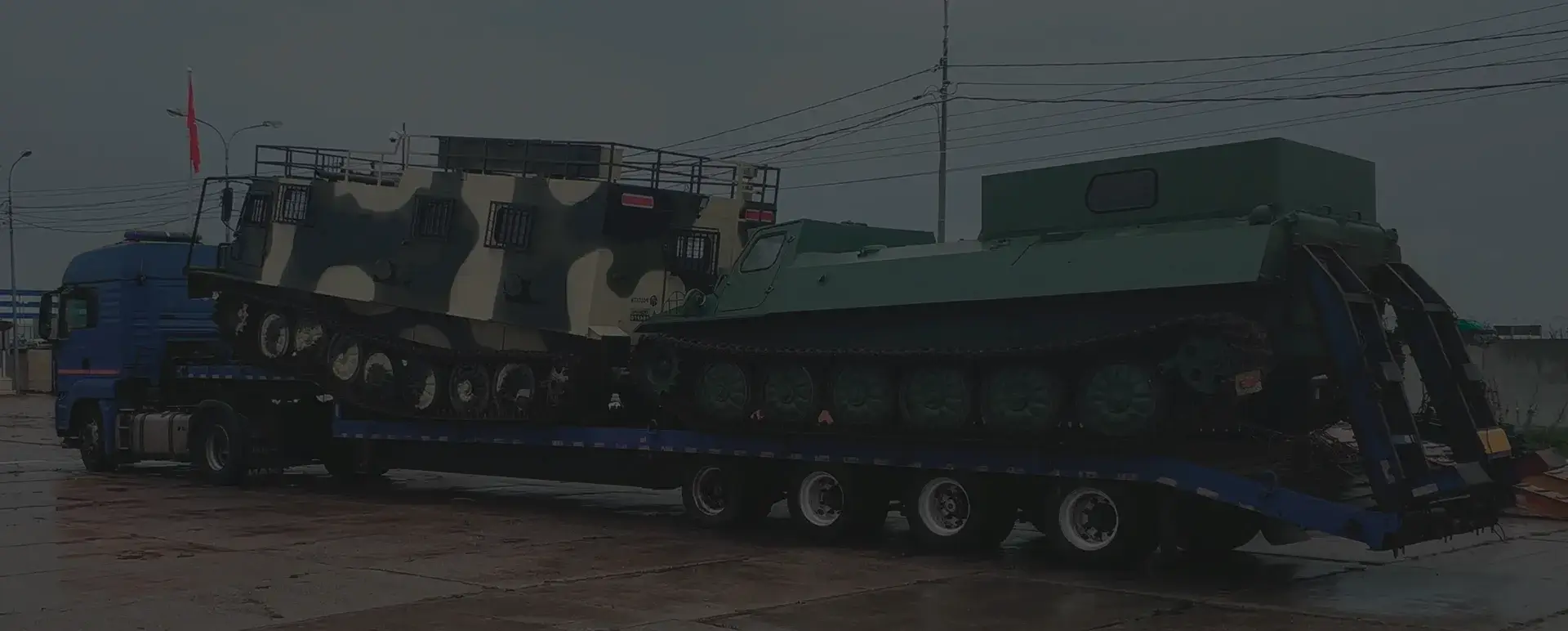 Транспортировка танков и ракет в селе Новоегорьевское (Сибирский округ - Алтайский край) с соблюдением секретности.